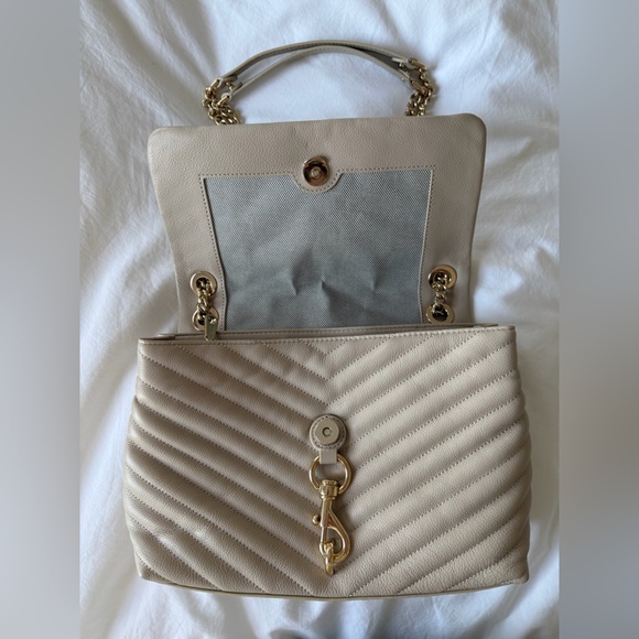 Rebecca Minkoff Cream Quilted Shoulder Bag - Picture 2 of 4